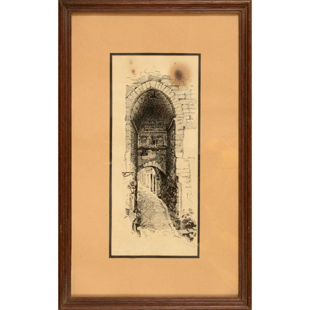 Armando de Lucena comparable auction result: armando de lucena 1886 1975 alley with arch