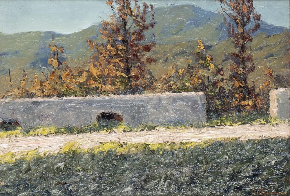 Lidio Aimone comparable auction result: lidio ajmone coggiola 1884 andezeno 1945 landscape