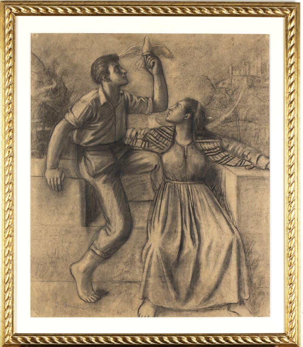 Gisberto Ceracchini comparable auction result: gisberto ceracchini foiano della chiana 1899 petrignano del lago 1982 the dove 1935
