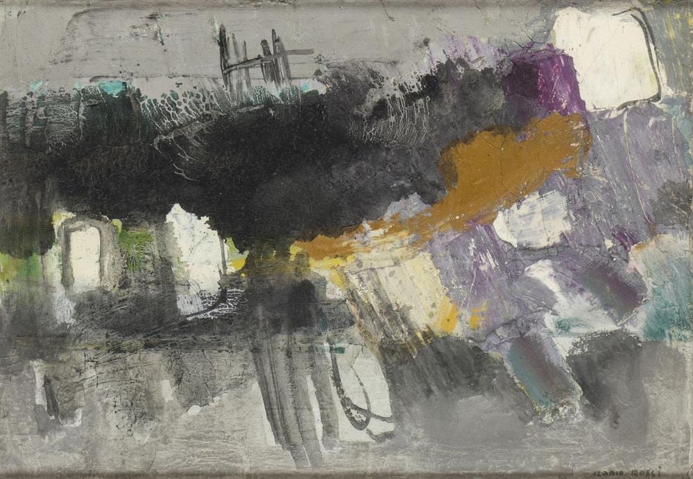 Ilario Rossi comparable auction result: ilario rossi bologna 1911 1994 abstract composition