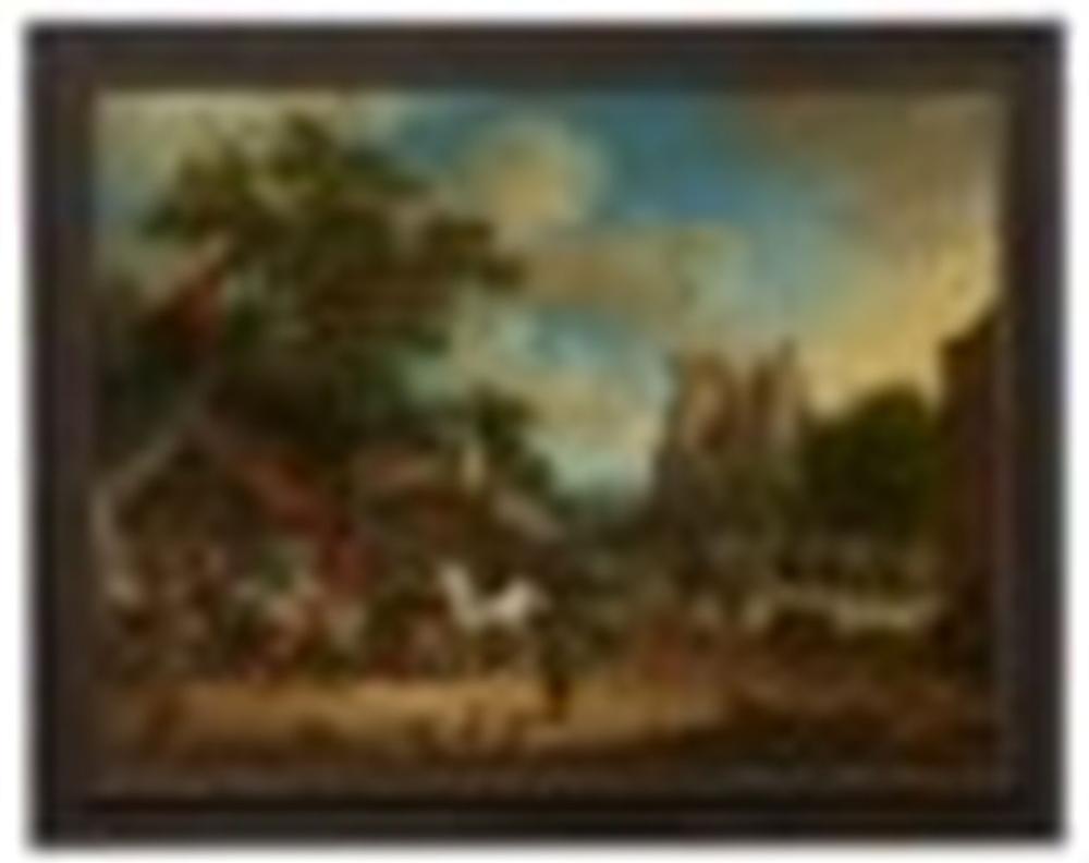 Dirk Maes comparable auction result: dirk maes haarlem 1659 1717 a village fair oil on canvas 37 1 8 x 48 5 8 in 94 3 x 123 5 cm 75