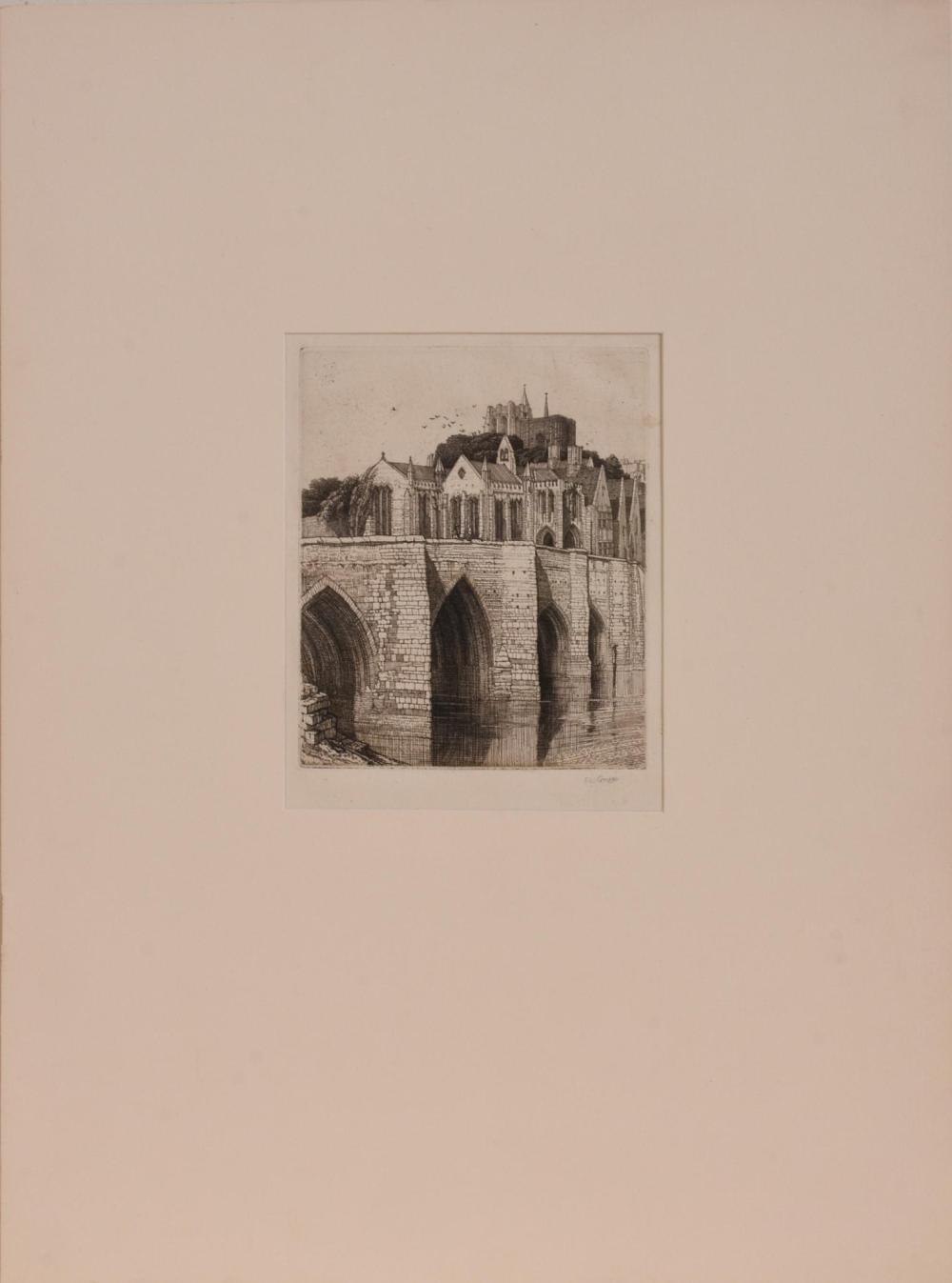 Frederick Landseer Griggs comparable auction result: frederick landseer griggs etching