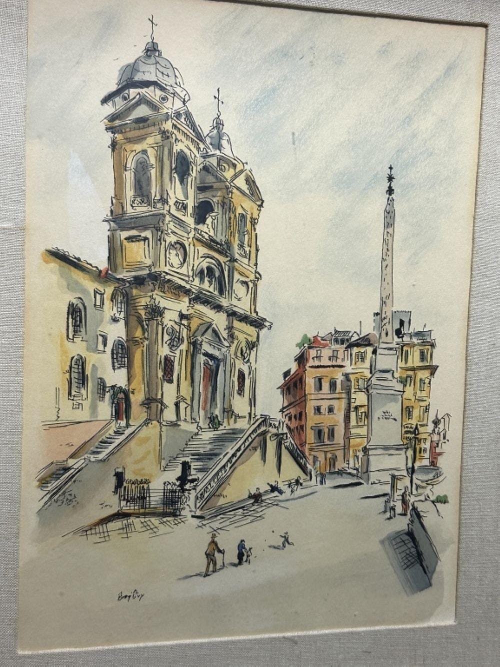 Betty Guy comparable auction result: original watercolor signed betty guy amsterdam