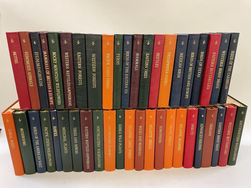(44) Roger Tory Peterson Field Guides Leather Easton Press Volumes sold by Dana J. Tharp Auctions, lot 28 — auction record photograph