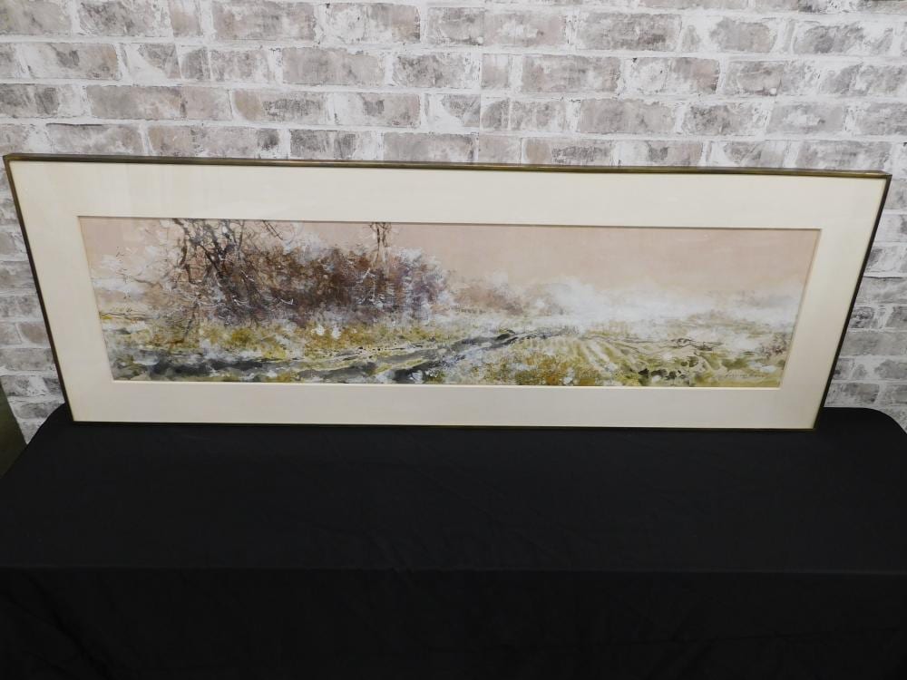 Chi (1912) Chen comparable auction result: watercolor entitled winter in minnesota