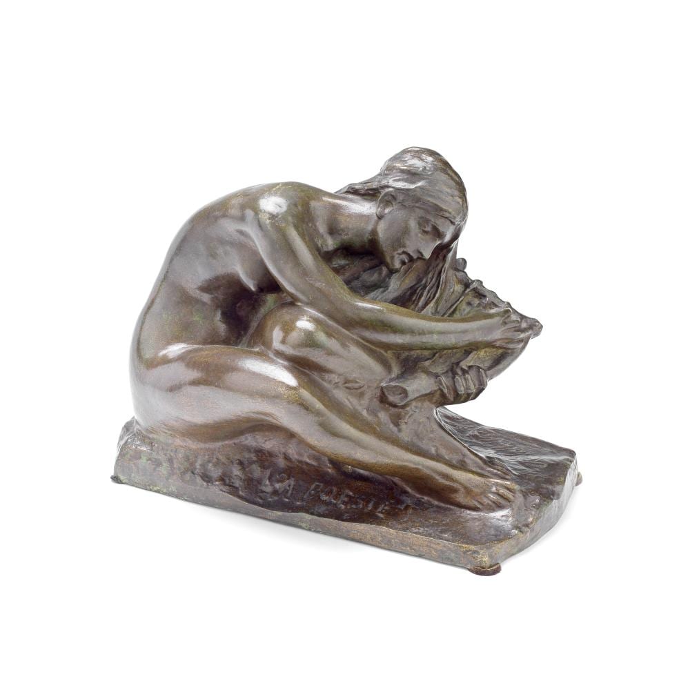 Alfred Laliberté comparable auction result: alfred lalibert canadian 1878 1953 a patinated bronze figure of la poesie