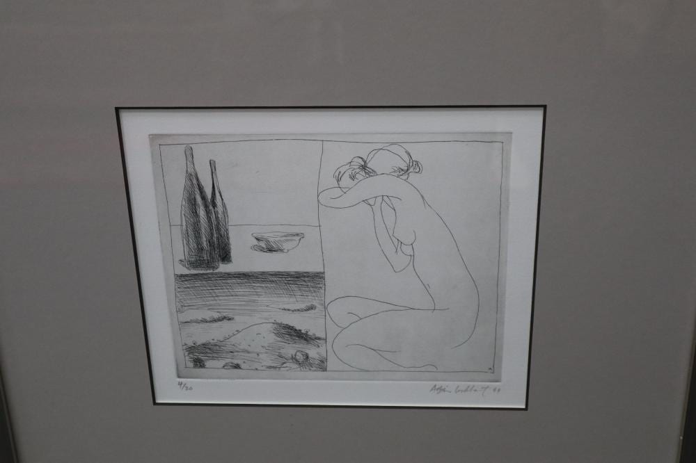 Adrian Lockhart comparable auction result: adrian lockhart australia 1947 nude still l