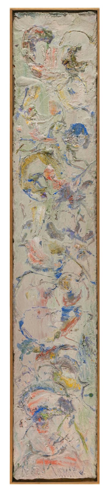 Prieto Lazzari comparable auction result: pietro lazzari washington d c 1895 1979 untitled abstract painted concrete on board 9 25 x 55 framed 10 x 56