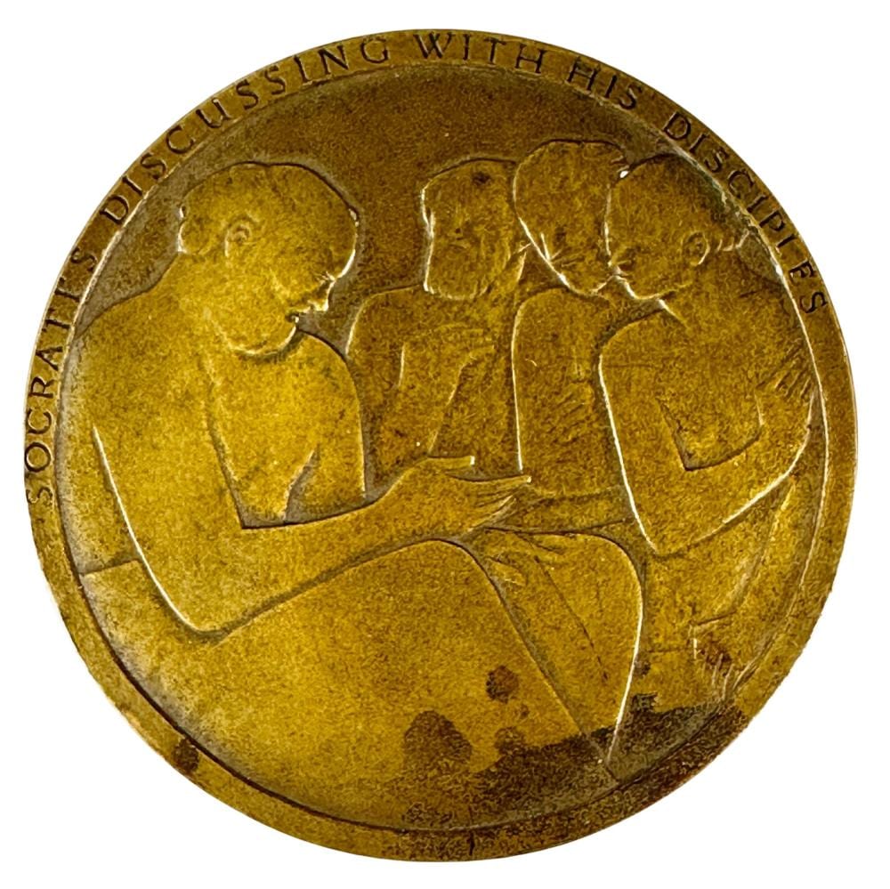 Ivan Mestrovic comparable auction result: philosopher bronze medal by ivan mestrovic