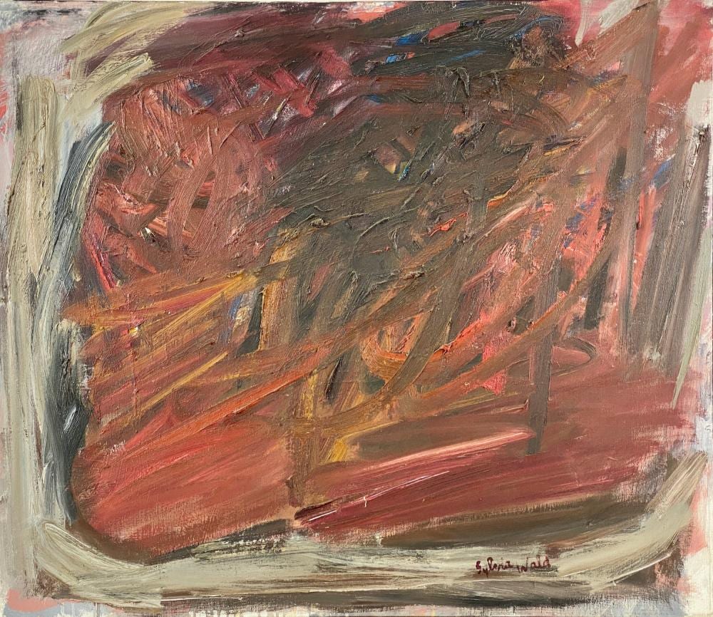abstract expressionist oil by sylvia wald · Caza Sikes · 2023-02-22 Sylvia Wald comparable auction result: abstract expressionist oil by sylvia wald