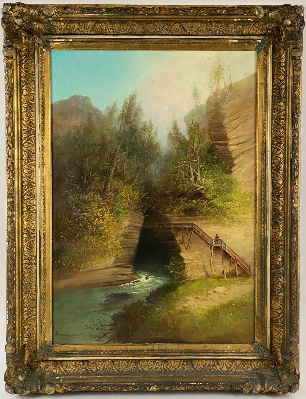 George Henry Andrews comparable auction result: romantic landscape by george henry andrews