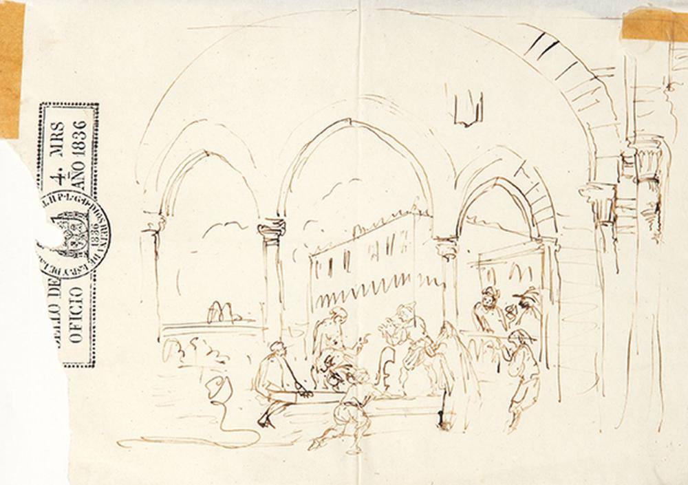 Leonardo Alenza y Nieto comparable auction result: leonardo alenza swordsman scene in venice