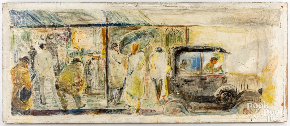 elizabeth miller oil on board · Pook & Pook Inc. · 2023-02-10 Lee (1907) Miller comparable auction result: elizabeth miller oil on board