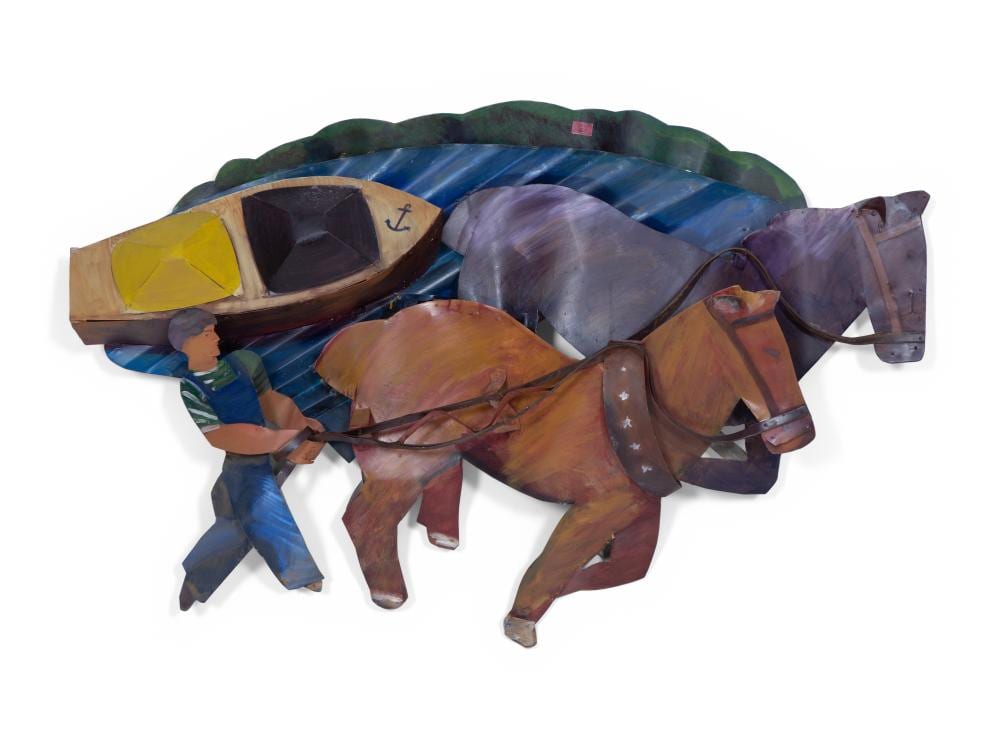 Timothy Woodman comparable auction result: timothy woodman american b 1952 canal boat 1979