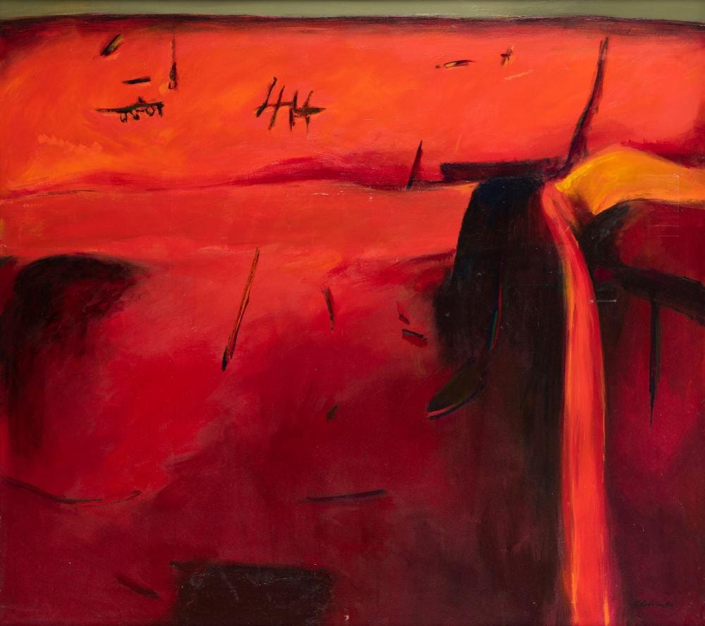Charles Reddington comparable auction result: charles reddington born 1929 red centre
