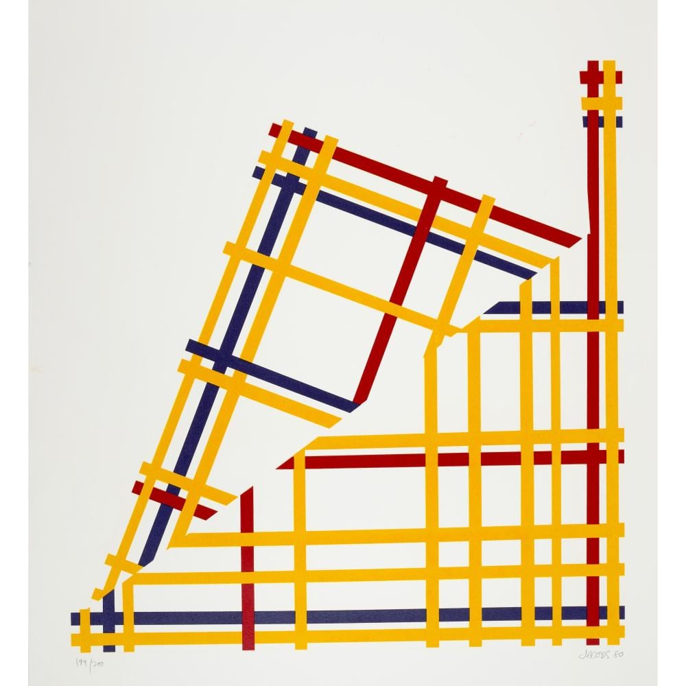 Jim Jacobs comparable auction result: jim jacobs born 1945 folded nyc mondrian