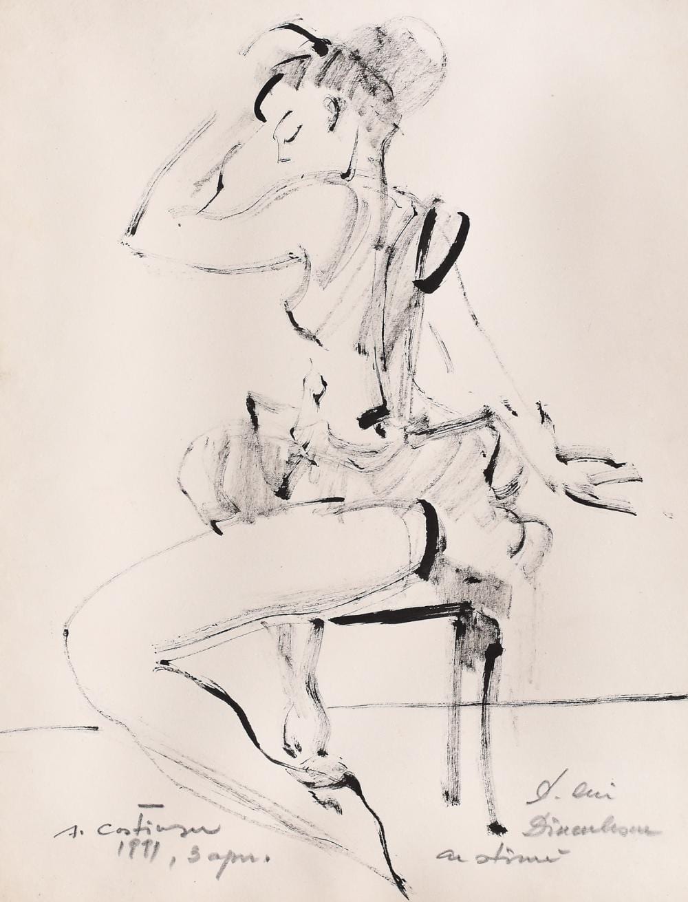 Augustin Costinescu comparable auction result: augustin costinescu ballerina
