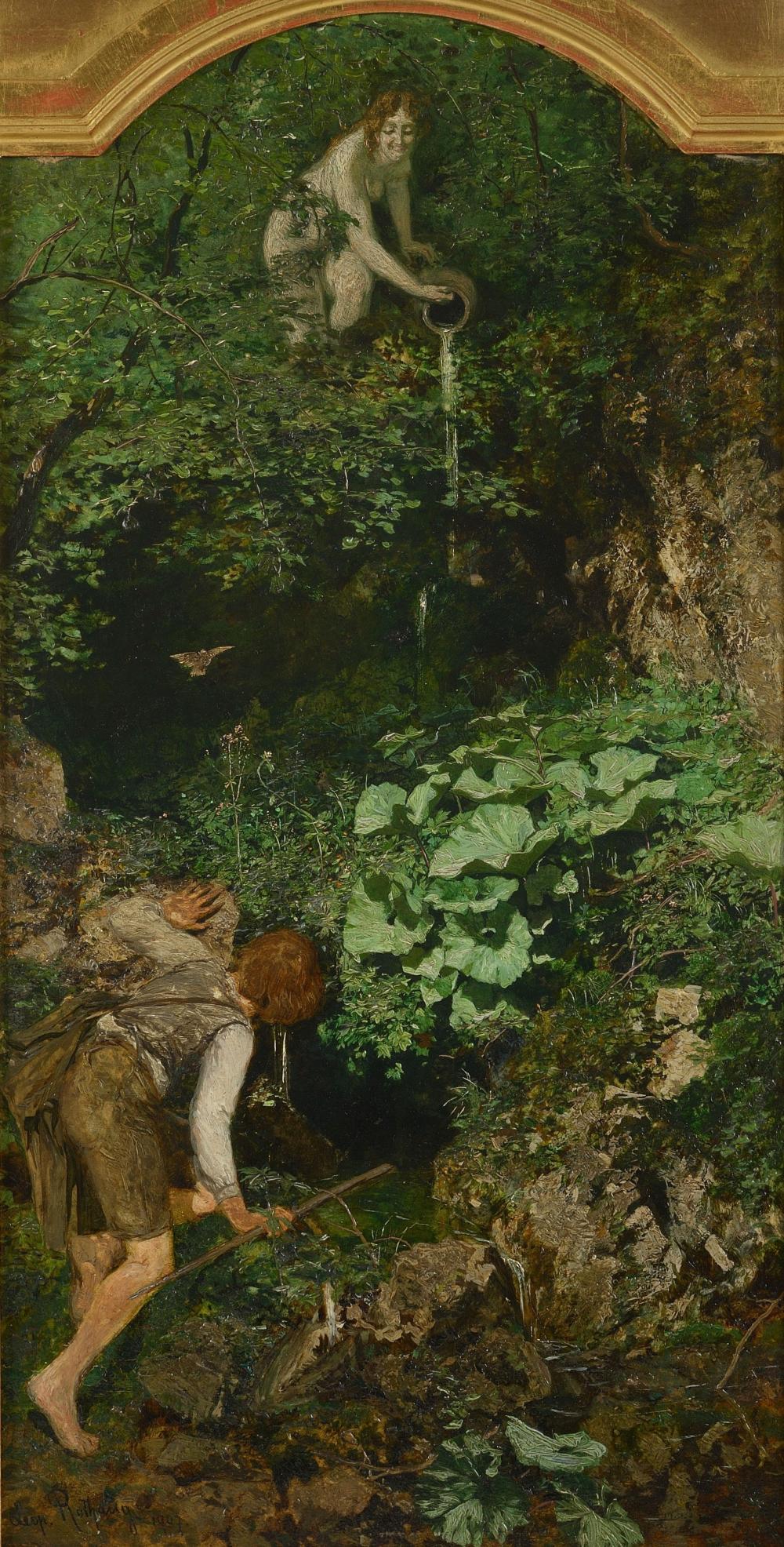 Leopold Rothaug comparable auction result: leopold rothaug quellnymphe 1907