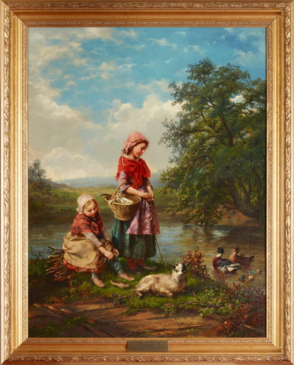Henry Campotosto comparable auction result: henry campotosto belgian 1833 1910 the pet goat