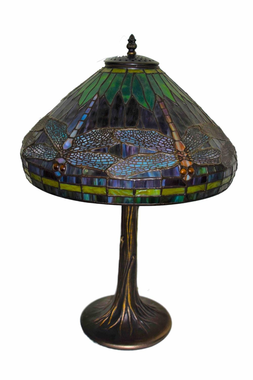 TIFFANY STYLE LAMP sold by New Hampshire Auctions and Appraisals LLC, lot 33 — auction record photograph
