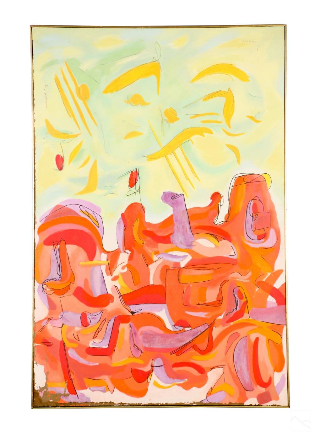 Francesco Carbone comparable auction result: francesco carbone 1921 2017 abstract oil painting