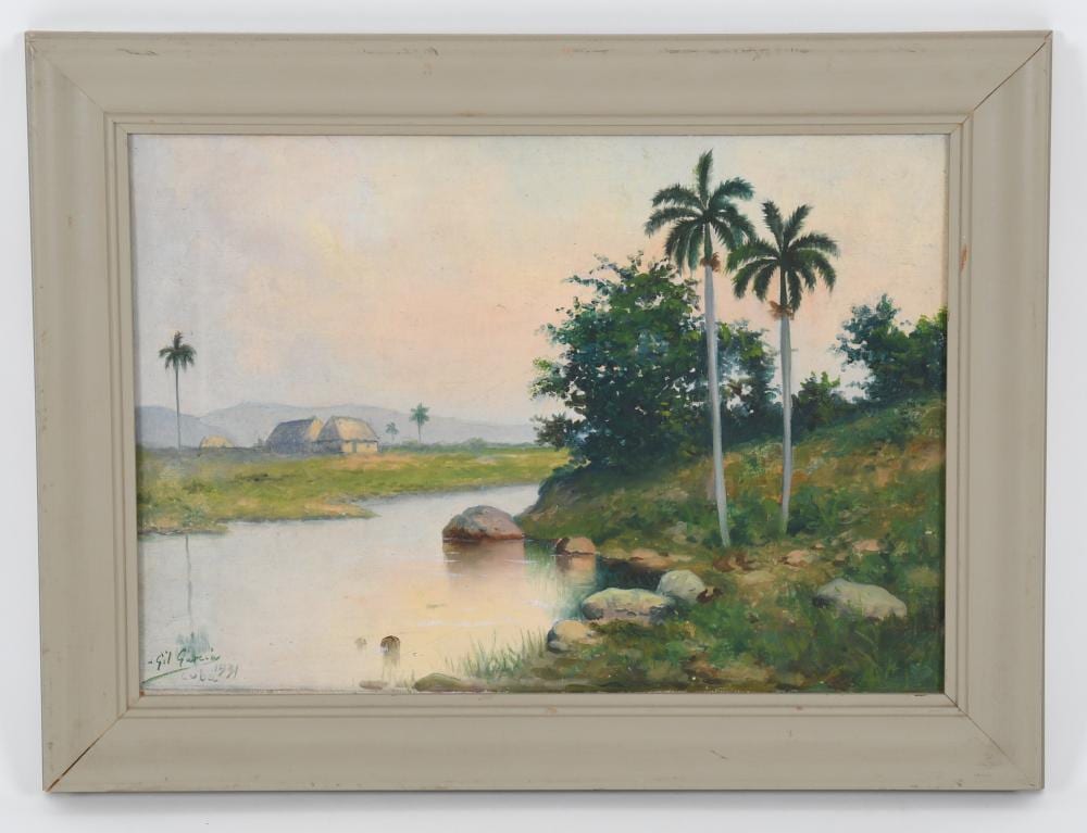 Juan Gil Garcia comparable auction result: juan gil garcia cuba 1879 1932 oil on canvas