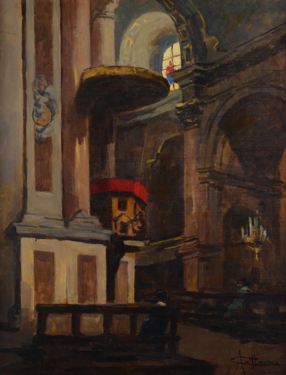 achille cattaneo siumbiate 1872 milano 1932 interno di chiesa · Pananti Casa D'Aste SRL · 2023-02-17 Achille Cattaneo comparable auction result: achille cattaneo siumbiate 1872 milano 1932 interno di chiesa