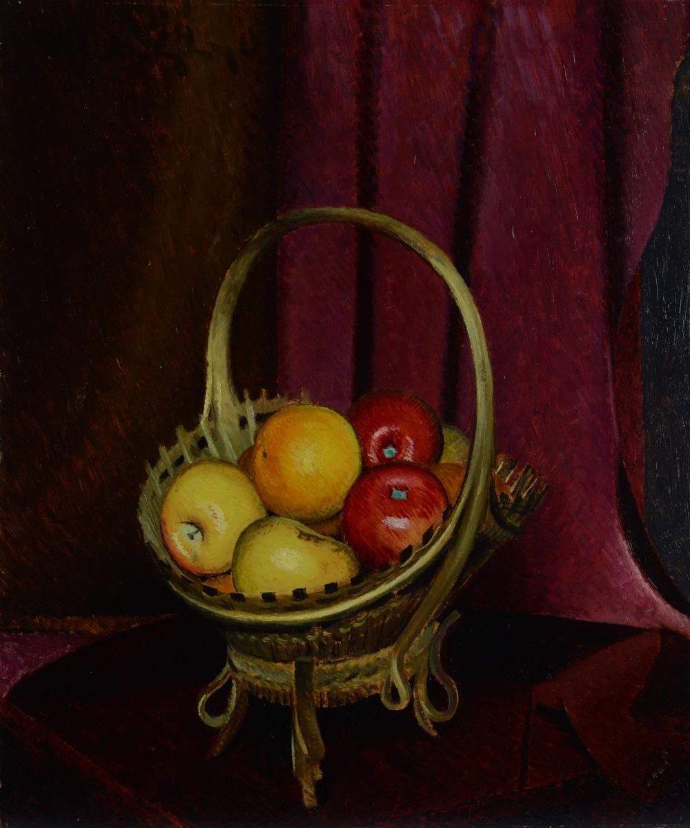 Valentino Ghiglia comparable auction result: valentino ghiglia firenze 1903 1960 fruttiera con mele