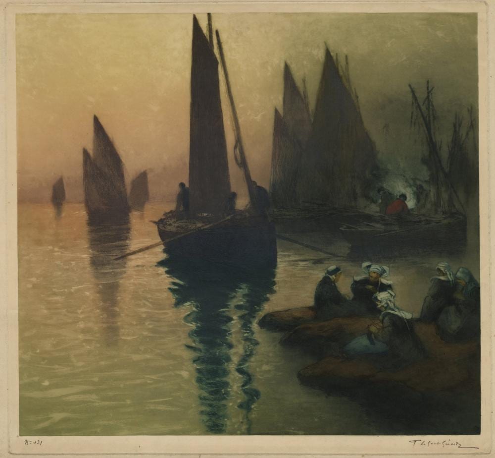 Fernand Legout-Gérard comparable auction result: legout gerard returning to the harbor