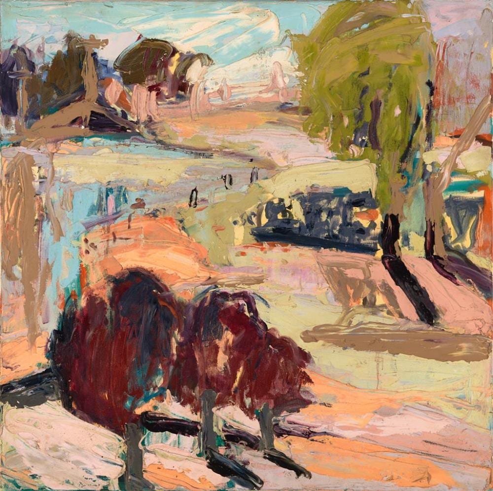 Craig Waddell comparable auction result: craig waddell 1973 memories of galstron 2005 oil on canvas 99 5 x 99 5 cm signed and titled verso
