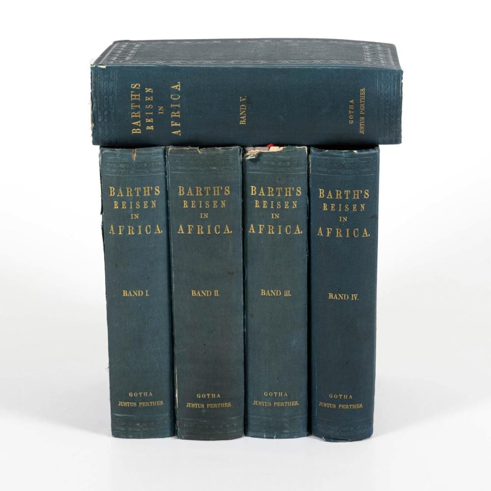 Victor Coverley-Price comparable auction result: arth heinrich reisen und entdeckungen in nord und centralafrika in den jahren 1849 bis 1855 5 b siehe nachtrag