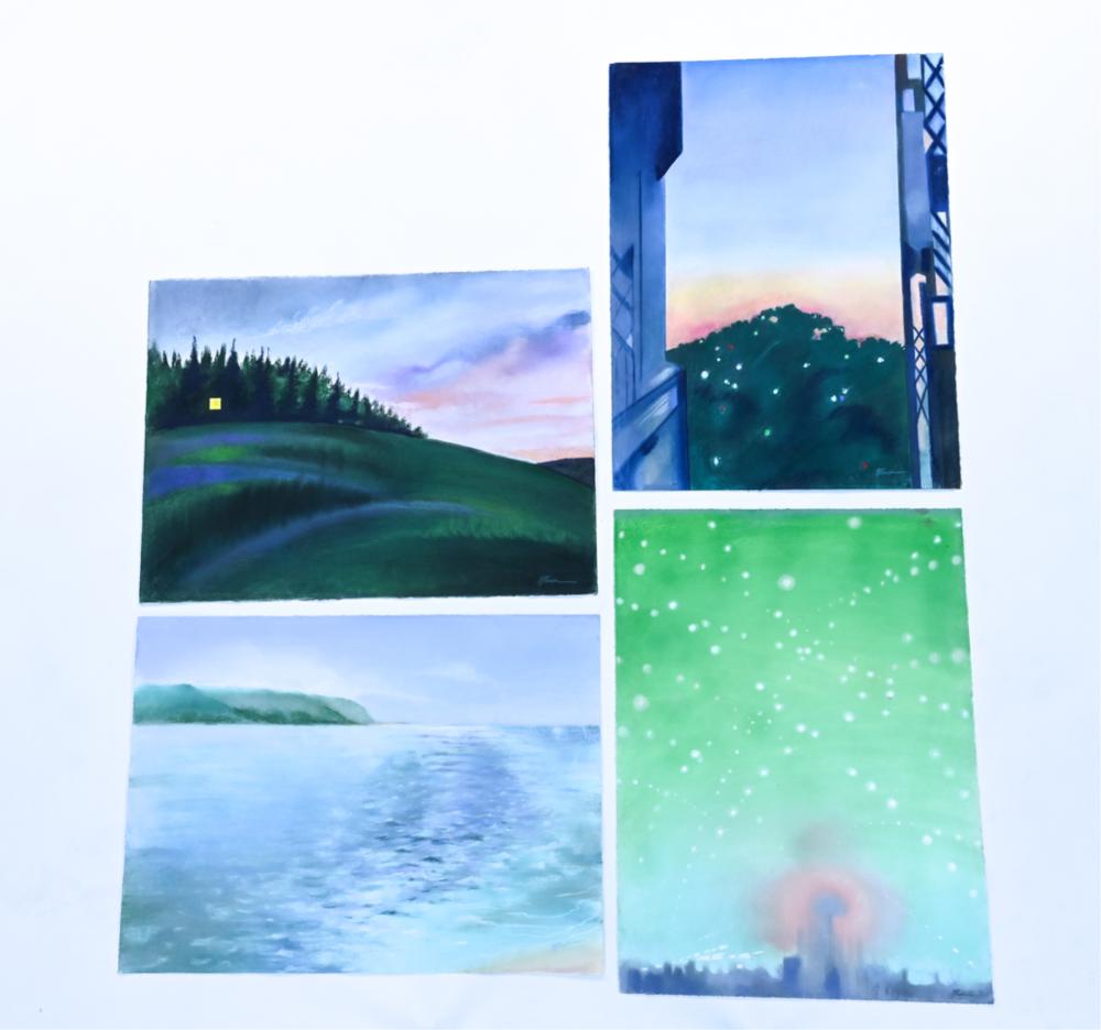 Donna Marxer comparable auction result: 4 donna marxer 1934 2019 pastels