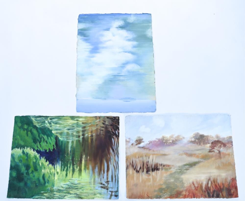 Donna Marxer comparable auction result: 3 donna marxer 1934 2019 oil on paper