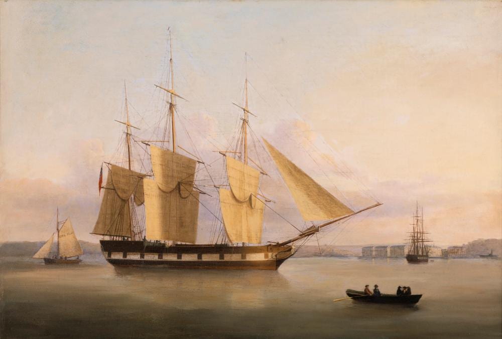 George Mounsey Wheatley Atkinson comparable auction result: george mounsey wheatley atkinson 1806 1884 shipping in calm waters cork harbour with the cork pilot in attendance oil on canvas 60 x 90cm 23 x 35