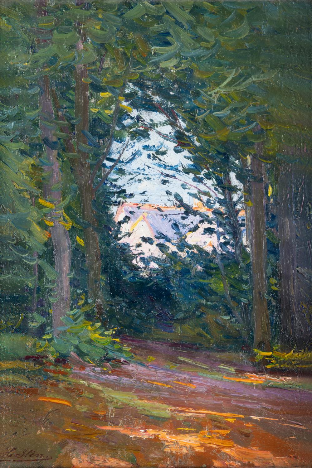 hans iten 1874 1930 house through trees oil on board 20 x 14cm 7 x 5 signed · Adam's · 2023-03-01 Jean Iten comparable auction result: hans iten 1874 1930 house through trees oil on board 20 x 14cm 7 x 5 signed