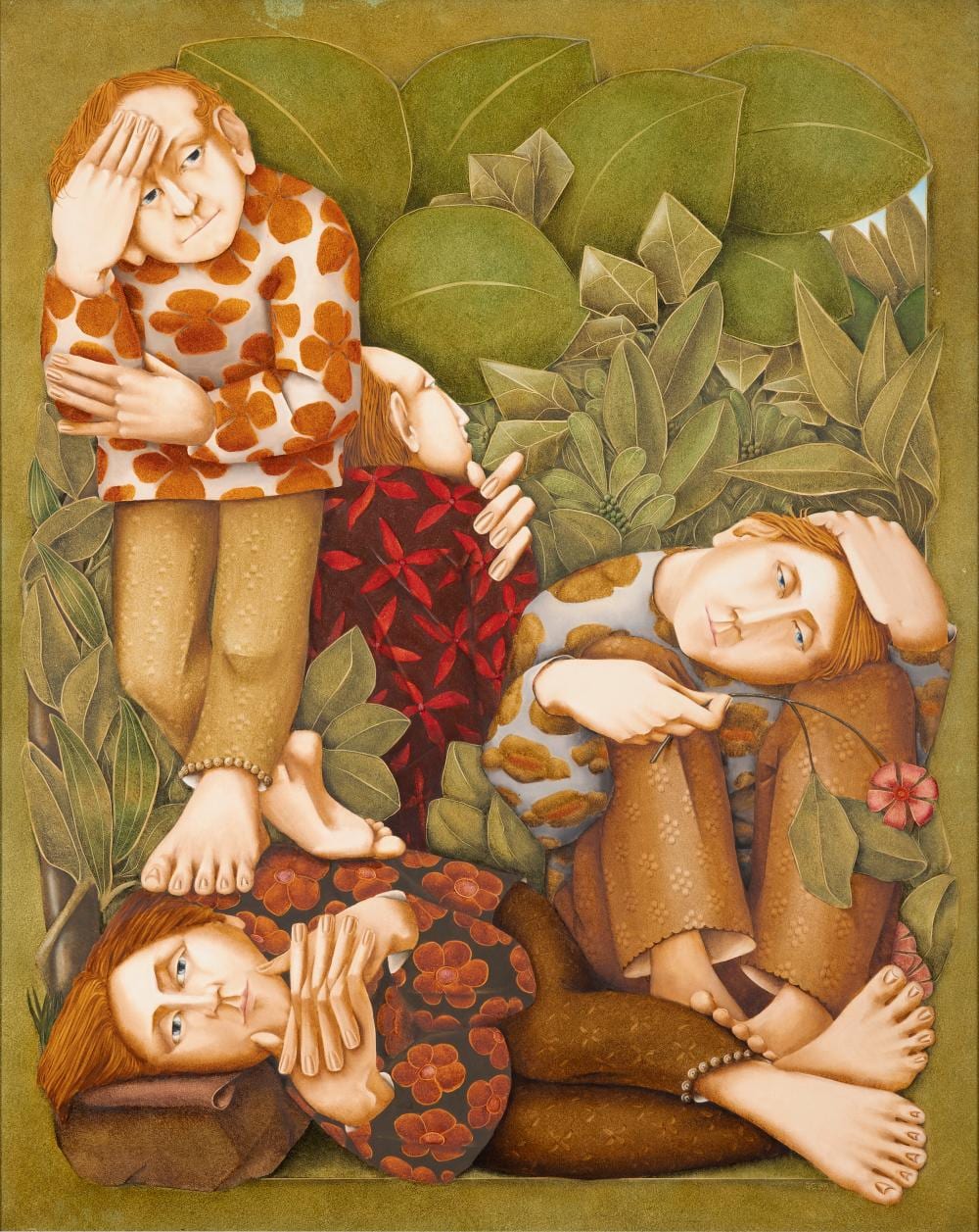 Finbar Castle comparable auction result: barry castle 1935 2006 four figures oil on board 100 x 79cm 39 x 31 provenance from the collection of patrick macentee sc