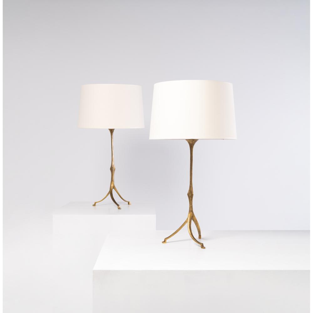 Felix Agostini comparable auction result: felix agostini 1910 1980 pair of spirale lamps