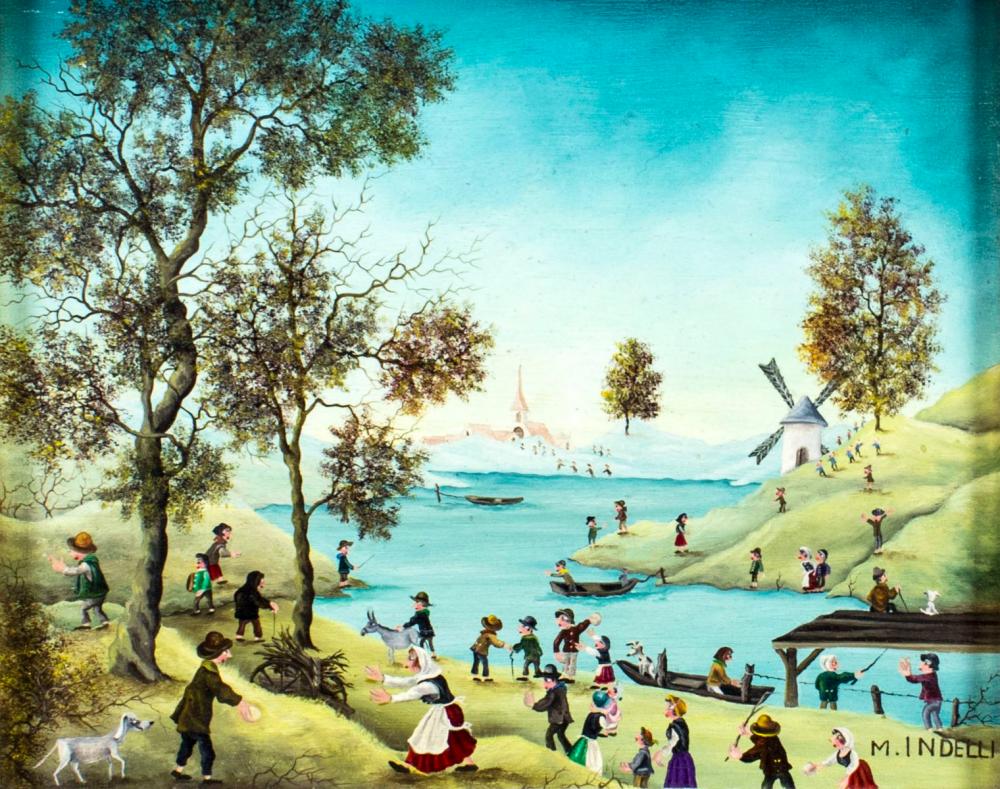mimma indelli italy 1909 2002 oil painting · Broward Auction Gallery LLC · 2023-04-09 Mimma Indelli comparable auction result: mimma indelli italy 1909 2002 oil painting