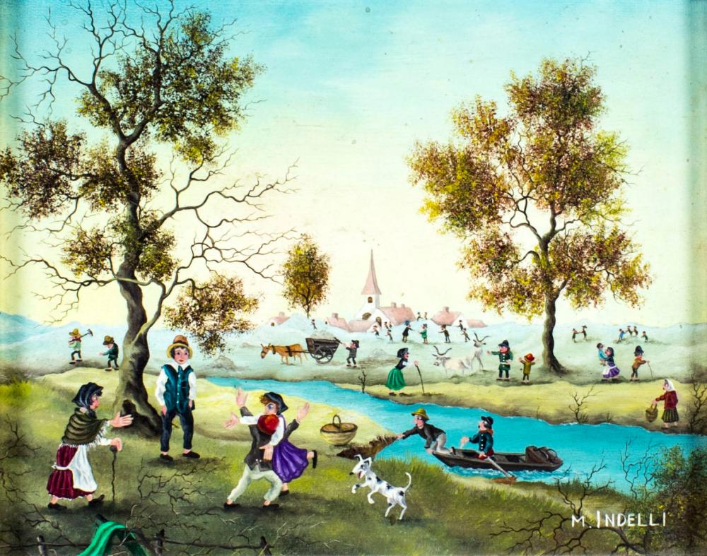 mimma indelli italy 1909 2002 oil painting · Broward Auction Gallery LLC · 2023-04-09 Mimma Indelli comparable auction result: mimma indelli italy 1909 2002 oil painting