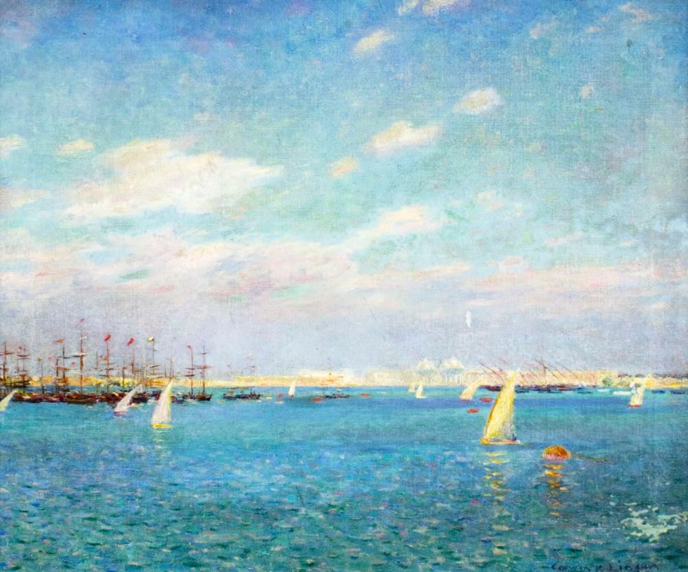 Corwin Linson (NJ,1864-1959) oil painting sold by Broward Auction Gallery LLC, lot 576 — auction record photograph