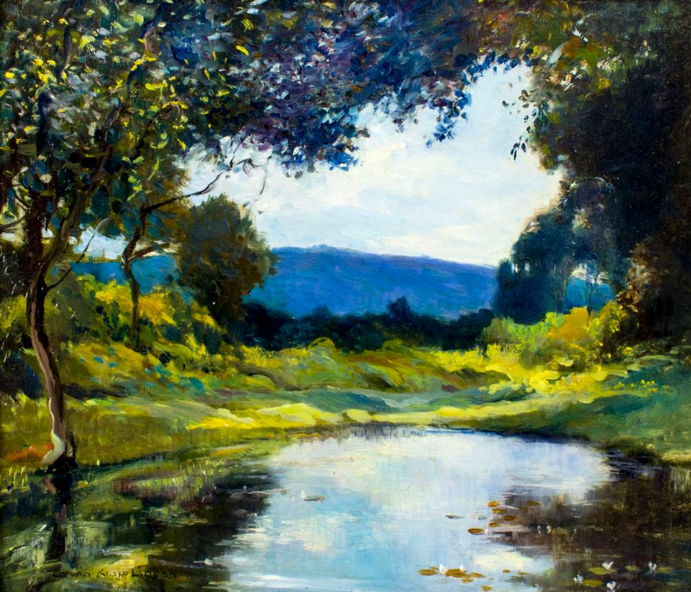 Corwin Linson (NJ,1864-1959) oil painting sold by Broward Auction Gallery LLC, lot 577 — auction record photograph