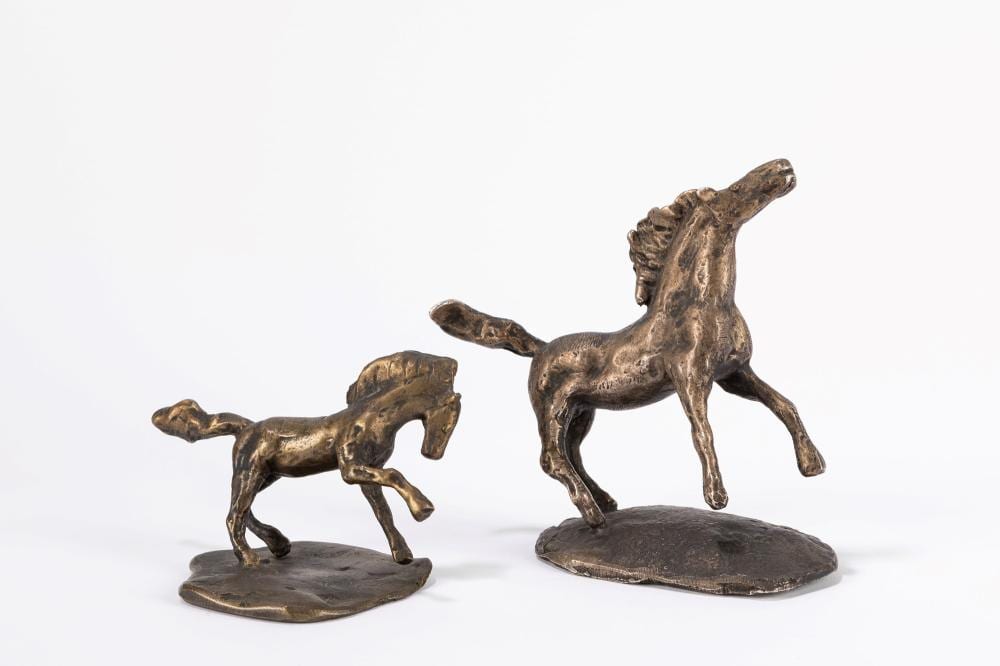 Tommaso Gismondi comparable auction result: tommaso gismondi anagni 1906 2003 pair of horse sculptures