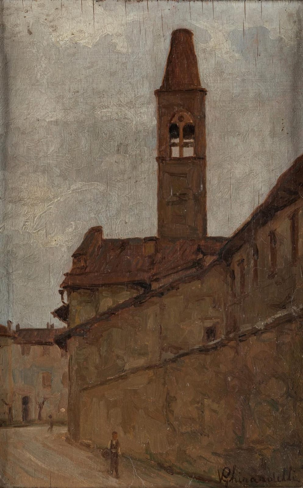 Vincenzo Ghirardelli comparable auction result: vincenzo ghirardelli gandino 1894 1967 church of the celestines in bergamo