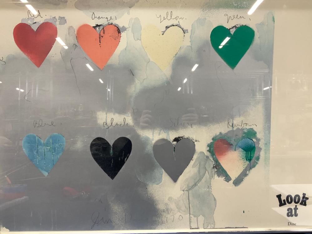 8 Hearts By JIM DINE Gallery Advert Litho sold by The Benefit Shop Foundation Inc., lot 47 — auction record photograph