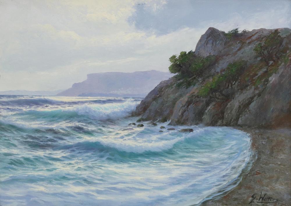 guglielmo welters 1913 2003 coastal landscape · Austin Auction Gallery · 2023-02-24 Guglielmo Welters comparable auction result: guglielmo welters 1913 2003 coastal landscape