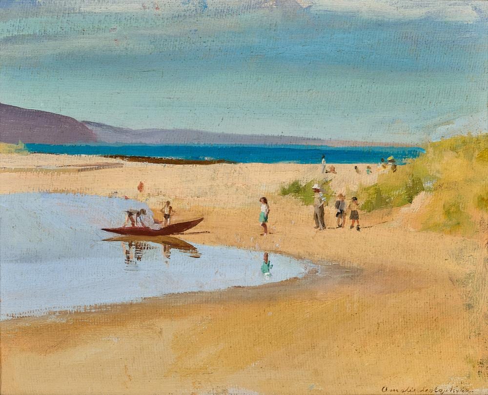 Amalie Colquhoun comparable auction result: amalie colquhoun archie colquhoun at the beach lorne
