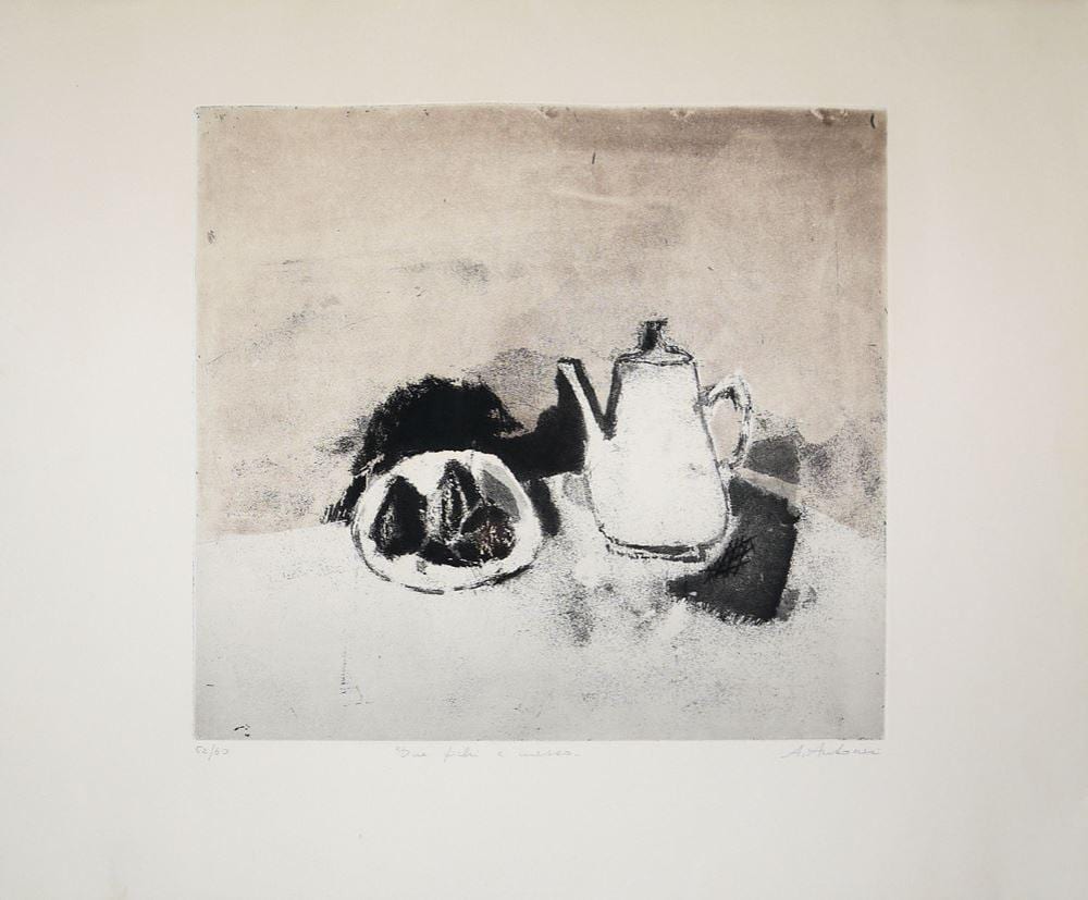 Annapia Antonini comparable auction result: annapia antonini stillleben 4 aquarelle 5 radierungen signiert 8 x gerahmt