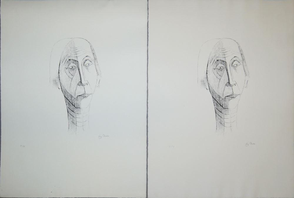Emy Roeder comparable auction result: emy roeder selbstbildnis 2 signierte lithographien