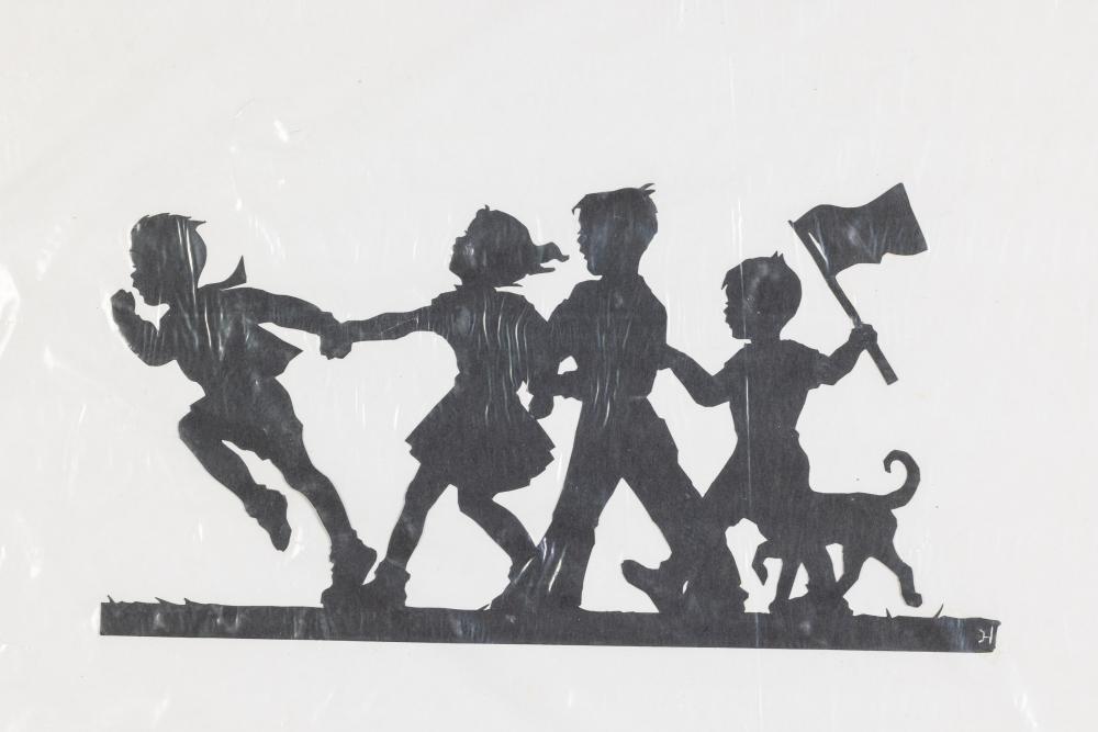 Helen Hatch Inglesby comparable auction result: helen hatch inglesby large silhouette of children