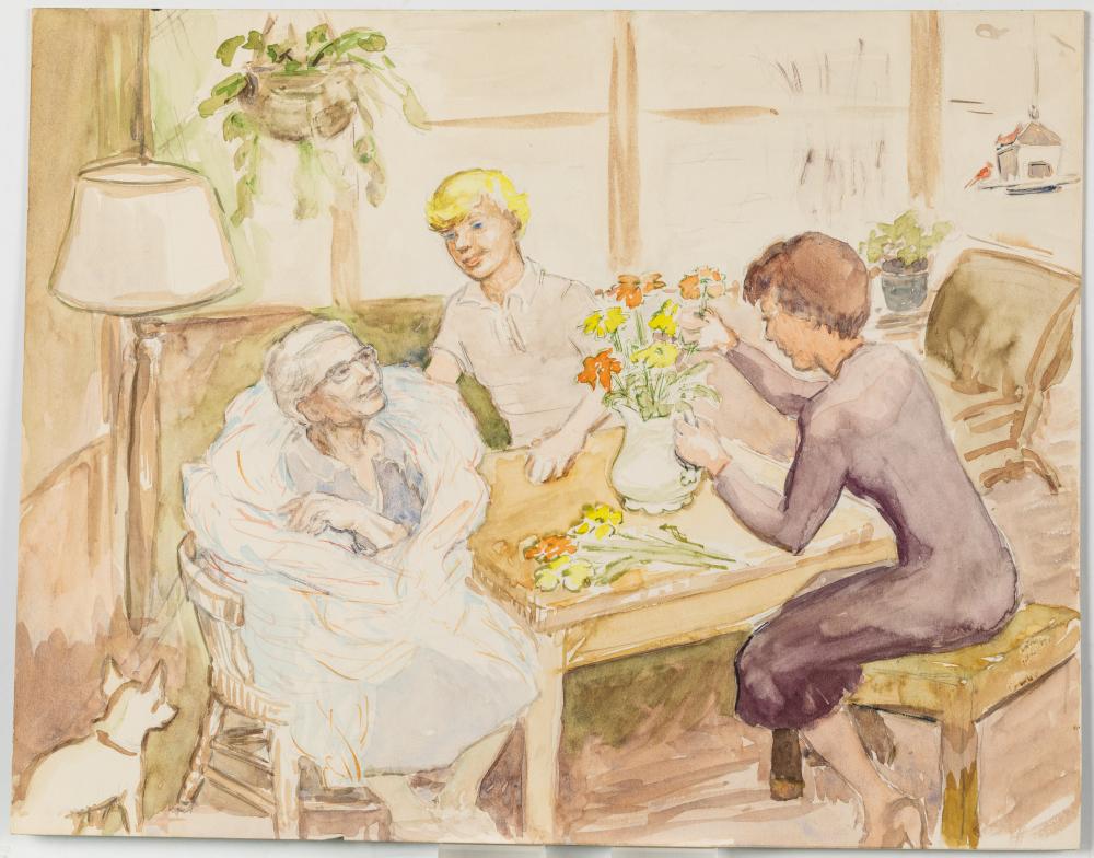 Helen Hatch Inglesby comparable auction result: helen hatch inglesby flower arranging w c